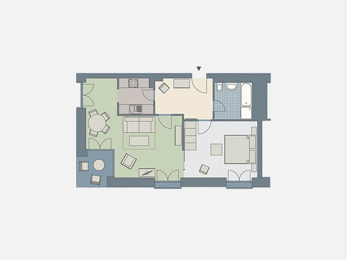 Kaiservillen Heringsdorf - Ferienwohnung Mit 1 Schlafzimmer Und Terrasse D102 Exteriör bild